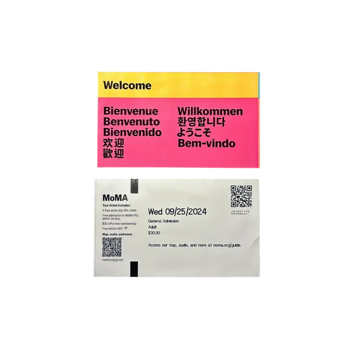 MoMA General Admission Ticket, 25 September 2024