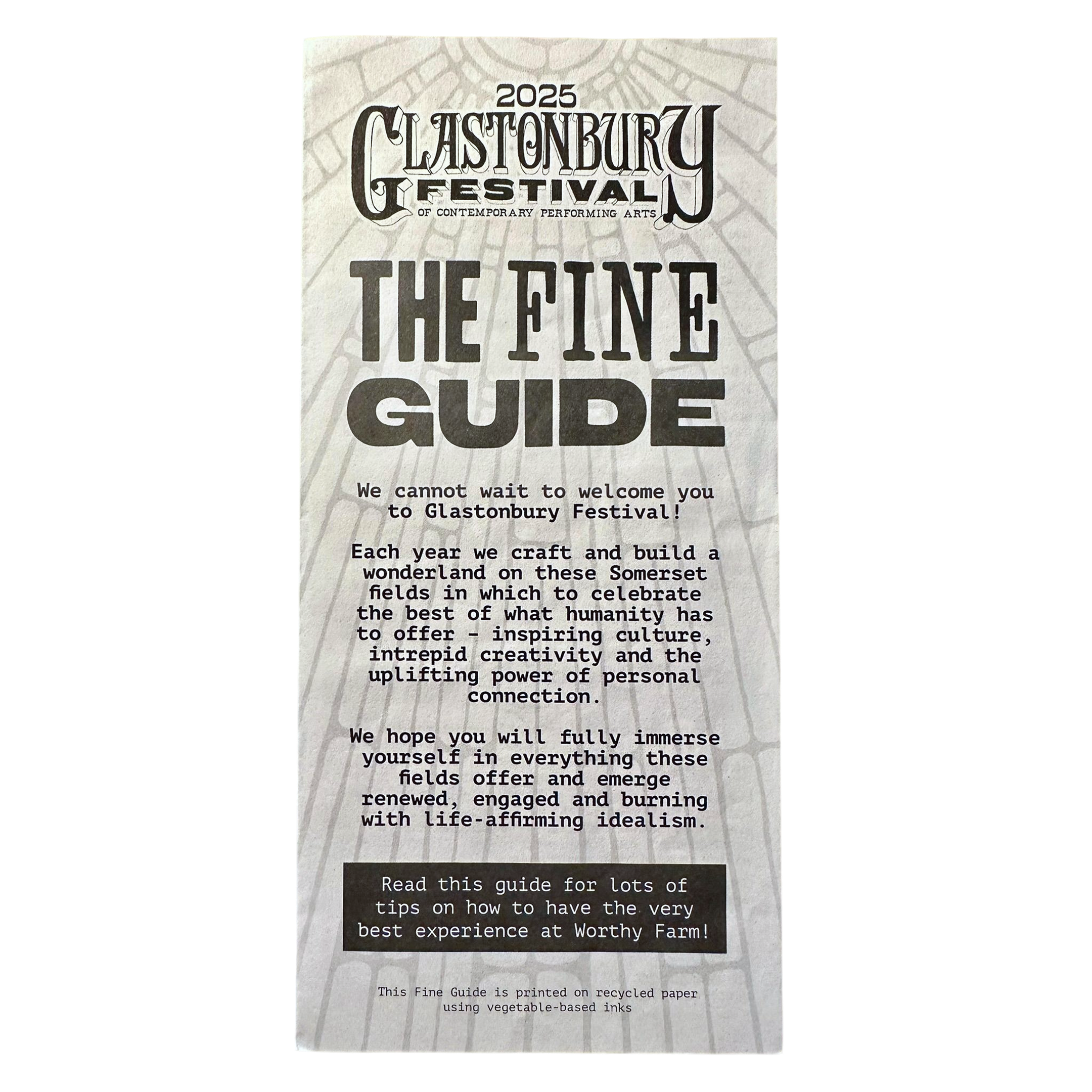 2025 Glastonbury Festival: The Fine Guide